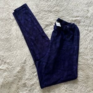 VTG 90s Nike - Purple and Black Patterned High Rise Full Length Leggings